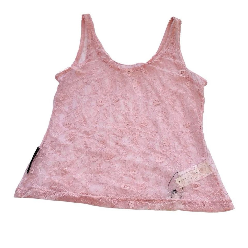 NWT Missguided Pink Lace Tank Top